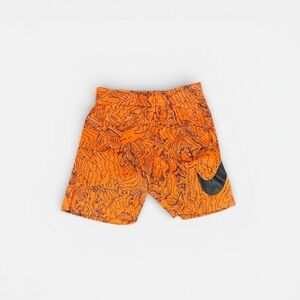 Nike Men's Athletic Shorts in Orange and Black